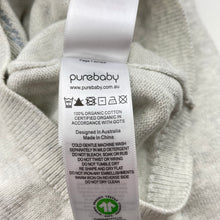 Load image into Gallery viewer, Boys purebaby, knitted organic cotton sweater / jumper, small light mark, FUC, size 000,  