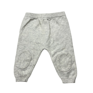 Unisex purebaby, organic cotton knit leggings / bottoms, light mark left leg, FUC, size 000,  