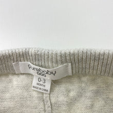 Load image into Gallery viewer, Unisex purebaby, organic cotton knit leggings / bottoms, light mark left leg, FUC, size 000,  