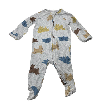 Unisex Target, organic cotton blend zip coverall / romper, GUC, size 000,  