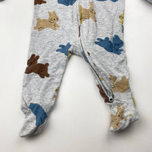 Load image into Gallery viewer, Unisex Target, organic cotton blend zip coverall / romper, GUC, size 000,  