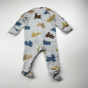 Unisex Target, organic cotton blend zip coverall / romper, GUC, size 000,  