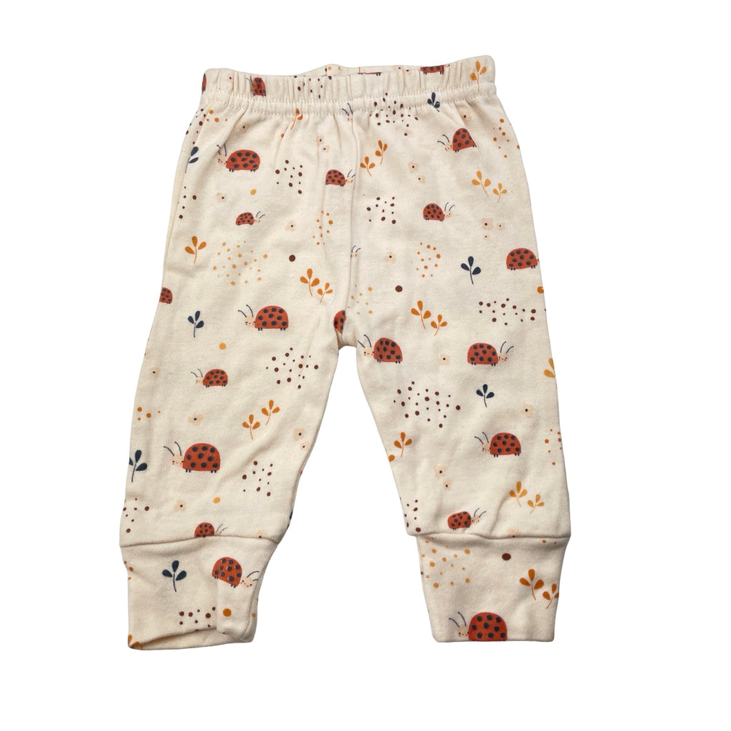 Girls GEM LOOK, cotton leggings / bottoms, ladybirds, EUC, size 000-00,  