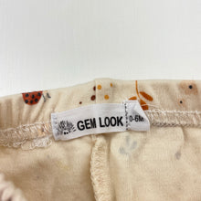 Load image into Gallery viewer, Girls GEM LOOK, cotton leggings / bottoms, ladybirds, EUC, size 000-00,  
