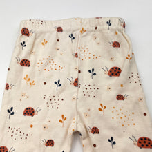 Load image into Gallery viewer, Girls GEM LOOK, cotton leggings / bottoms, ladybirds, EUC, size 000-00,  