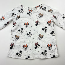Load image into Gallery viewer, Girls H&amp;M, Mickey &amp; Minnie Mouse cotton long sleeve top, GUC, size 00,  