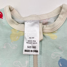 Load image into Gallery viewer, Unisex Disney, Mickey Mouse stretchy zip coverall / romper, EUC, size 000,  