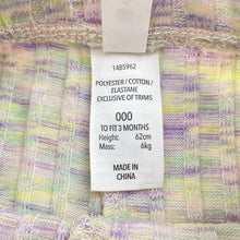 Load image into Gallery viewer, Girls Dymples, ribbed lightweight knit pants / bottoms, EUC, size 000,  