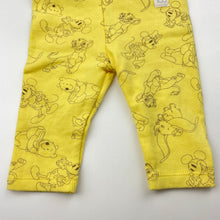 Load image into Gallery viewer, Unisex Disney, stretchy leggings / bottoms, Mickey/Pooh/Dumbo/Simba, EUC, size 000,  
