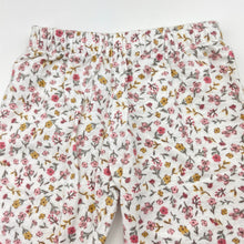 Load image into Gallery viewer, Girls floral, flannel cotton pyjama pants, GUC, size 000,  