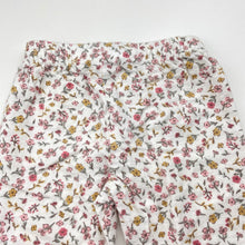 Load image into Gallery viewer, Girls floral, flannel cotton pyjama pants, GUC, size 000,  