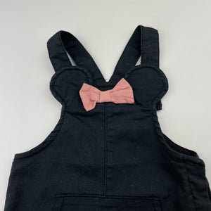 Girls H&M, Disney Minnie Mouse overalls dress / pinafore, EUC, size 00, L: 40cm