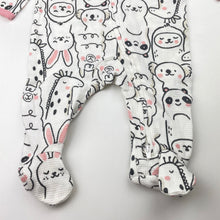 Load image into Gallery viewer, Girls Carters, waffle cotton zip coverall / romper, GUC, size 000,  