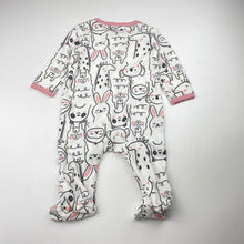 Load image into Gallery viewer, Girls Carters, waffle cotton zip coverall / romper, GUC, size 000,  