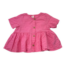 Load image into Gallery viewer, Girls H&amp;M, pink lightweight cotton short sleeve top, EUC, size 0,  