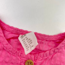 Load image into Gallery viewer, Girls H&amp;M, pink lightweight cotton short sleeve top, EUC, size 0,  