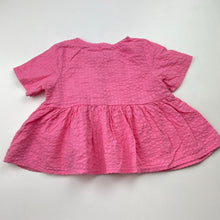Load image into Gallery viewer, Girls H&amp;M, pink lightweight cotton short sleeve top, EUC, size 0,  