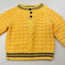 Load image into Gallery viewer, Boys handmade, knit sweater / jumper, pilling, armpit to armpit: 27cm, armpit to cuff: 20.5cm, FUC, size 2,  