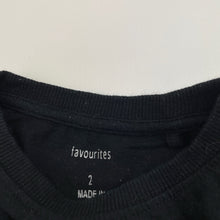 Load image into Gallery viewer, Unisex Favourites, black cotton long sleeve tee / top, GUC, size 2,  