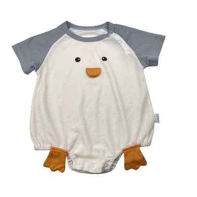 Unisex lightweight, novelty romper, penguin, EUC, size 0-1,  