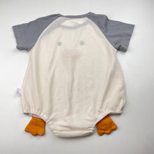 Load image into Gallery viewer, Unisex lightweight, novelty romper, penguin, EUC, size 0-1,  