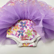 Load image into Gallery viewer, Girls floral, stretchy tutu romper, EUC, size 000,  
