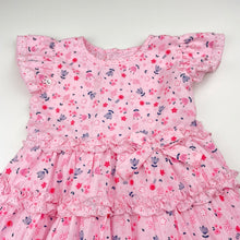 Load image into Gallery viewer, Girls Cherry Chocolate, floral lightweight dress, EUC, size 2-3, L: 47cm