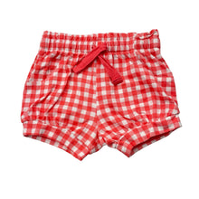 Load image into Gallery viewer, Girls Baby Berry, checked cotton shorts, elasticated, EUC, size 000,  