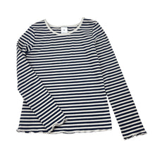Load image into Gallery viewer, Girls Target, navy striped ribbed long sleeve top, FUC, size 6,  