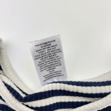 Load image into Gallery viewer, Girls Target, navy striped ribbed long sleeve top, FUC, size 6,  