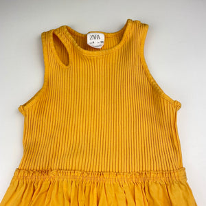 Girls Zara, cotton summer dress, light mark back skirt, FUC, size 8, L: 64cm