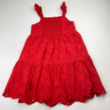 Load image into Gallery viewer, Girls KID, lined broderie cotton summer dress, FUC, size 3, L: 57cm