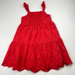 Girls KID, lined broderie cotton summer dress, FUC, size 3, L: 57cm