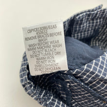 Load image into Gallery viewer, Boys Peter Morrissey, navy check cotton shorts, adjustable, EUC, size 00,  