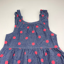 Load image into Gallery viewer, Girls Penelope Mack, spotted cotton summer dress, EUC, size 5, L: 60cm