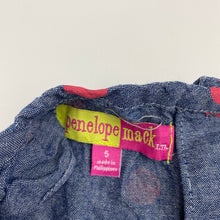 Load image into Gallery viewer, Girls Penelope Mack, spotted cotton summer dress, EUC, size 5, L: 60cm