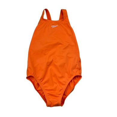 Girls Speedo, orange swim one-piece, GUC, size 7,  