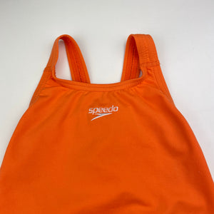 Girls Speedo, orange swim one-piece, GUC, size 7,  