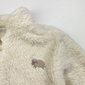 Unisex Uniqlo, cream zip up sweater, sheep, EUC, size 1,  