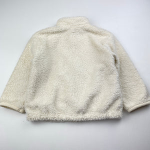 Unisex Uniqlo, cream zip up sweater, sheep, EUC, size 1,  