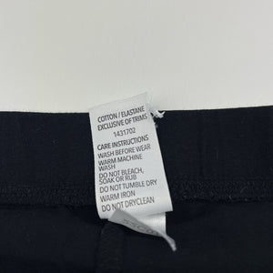 Girls Brilliant Basics, black stretchy leggings, Inside leg: 55cm, EUC, size 8,  