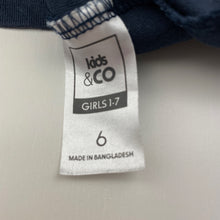 Load image into Gallery viewer, Girls Kids &amp; Co, navy cotton tee / top, rainbow, FUC, size 6,  