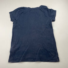 Load image into Gallery viewer, Girls Kids &amp; Co, navy cotton tee / top, rainbow, FUC, size 6,  