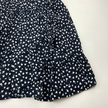 Load image into Gallery viewer, Girls Anko, navy floral viscose dress, GUC, size 10, L: 66cm