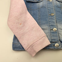 Load image into Gallery viewer, Girls Target, knit denim hooded jacket, FUC, size 7,  