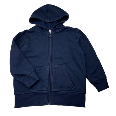 Unisex Target, navy fleece lined zip hoodie sweater, GUC, size 3-4,  