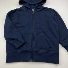 Load image into Gallery viewer, Unisex Target, navy fleece lined zip hoodie sweater, GUC, size 3-4,  