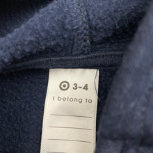 Load image into Gallery viewer, Unisex Target, navy fleece lined zip hoodie sweater, GUC, size 3-4,  