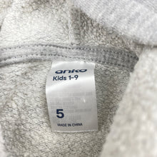 Load image into Gallery viewer, Boys Anko, grey marle hoodie sweater, pilling &amp; light marks, FUC, size 5,  