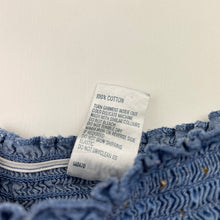 Load image into Gallery viewer, Girls Anko, chambray cotton skirt, elasticated, L: 24cm, GUC, size 3,  